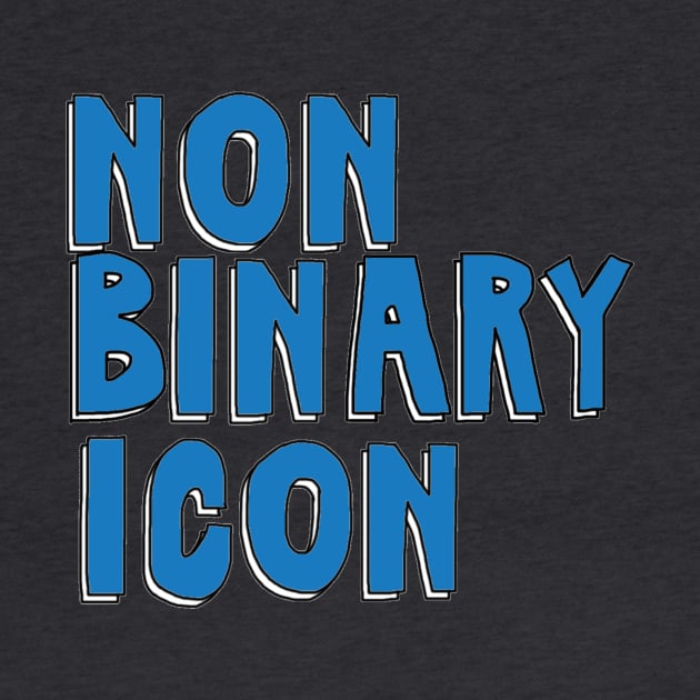 Nonbinary Icon (Blue) by The Bechdel Cast